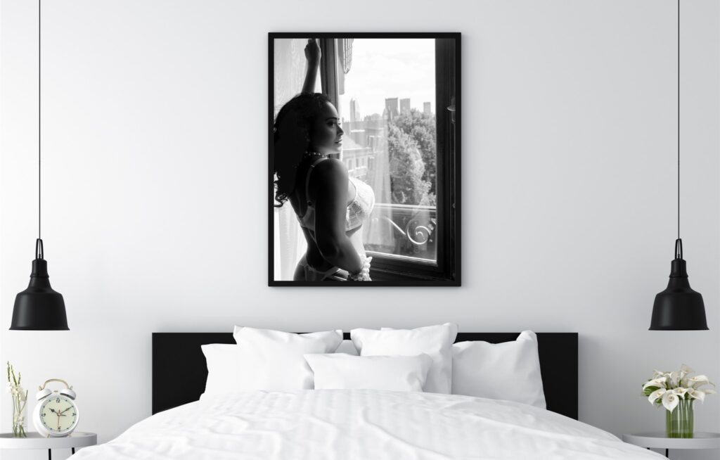 Luxe boudoir fotoshoot vrouw in Hotel Des Indes Den Haag